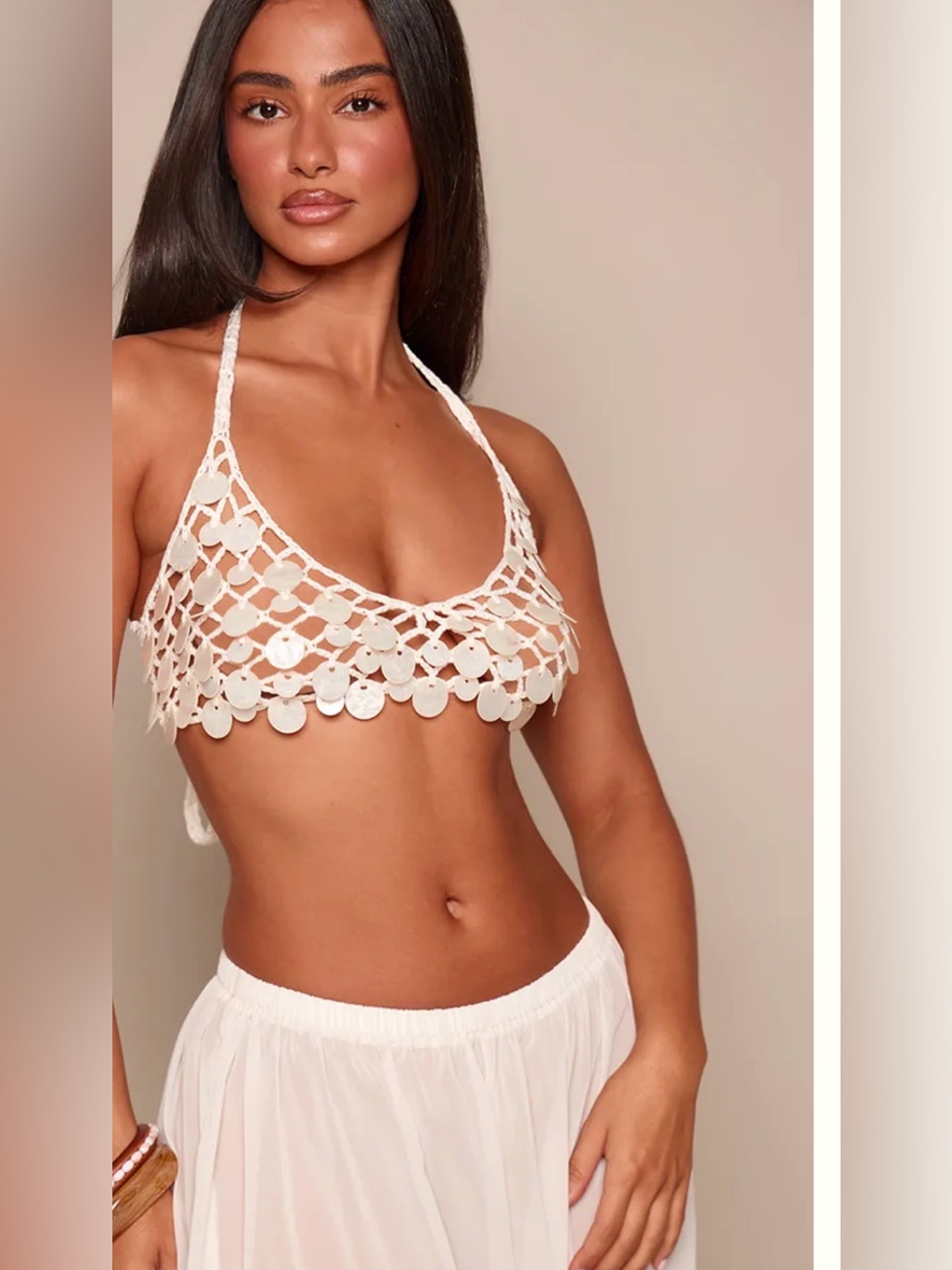 Shell Covered Bralette